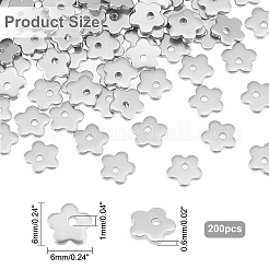 200Pcs 201 Stainless Steel Stamping Blank Tag Pendants&nbsp;STAS-DC0007-11