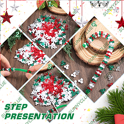 1000Pcs 4 Colors Plastic Beads&nbsp;KY-SC0002-20