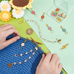 DIY Bee Daisy Knitting Tool Sets&nbsp;HJEW-UN00027
