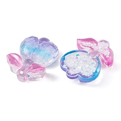 Transparent Epoxy Resin Flower Decoden Cabochons&nbsp;CRES-M034-01D