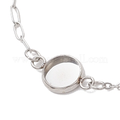 304 Stainless Steel Paperclip Chain Satellite Chain Bracelet Making&nbsp;BJEW-JB13070-02