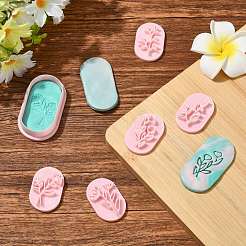 6 Pcs Leaf-Shaped Stamp Clay Molds&nbsp;ST-CJ0043-093