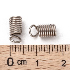 鉄コイルコードは終了  プラチナ  9x5mm  穴：3.5mm  約1800個/500g&nbsp;E195Y