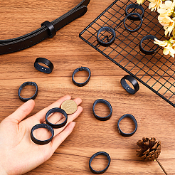 100Pcs Leather with Alloy Waist Belt Keeper Rings&nbsp;FIND-CP0002-45A