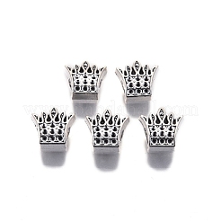 Tibetan Style Alloy European Beads Rhinestone Settings&nbsp;TIBE-S314-104AS-RS