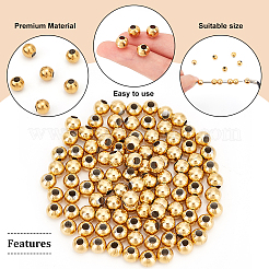 100Pcs Round PVD Vacuum Plating 304 Stainless Steel Beads&nbsp;STAS-DC0010-56A