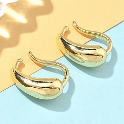 Teardrop Brass Cuff Earrings&nbsp;EJEW-A132-11G