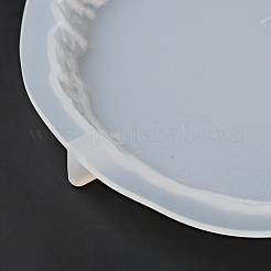 Diyカップマットシリコンモールド  レジン型  UVレジン用  エポキシ樹脂工芸品作り  楕円模様  146.5~148.5x102.5~116x9.5mm  4個/セット&nbsp;DIY-I110-02B