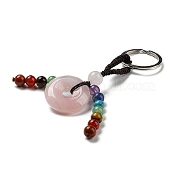 7 Chakra Natural Gemstone Tassel Keychain&nbsp;G-C066-06C