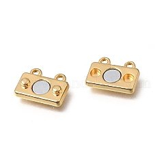 2-Strands Brass Magnetic Clasps&nbsp;KK-CBA9C94-01A-G