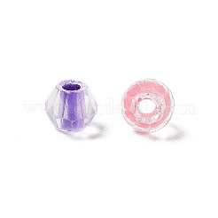 100Pcs Transparent Inside Colours Glass Beads&nbsp;GLAA-P061-01B