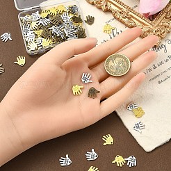 120Pcs 3 Colors Tibetan Style Alloy Charms&nbsp;TIBEP-YW0001-94