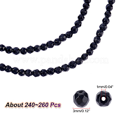 2 Strands Natural Black Onyx Beads Strands&nbsp;G-NB0004-19