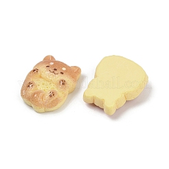 動物の樹脂カボション  ビスケット  混合図形  21.5~24x16.5~19.5x8~10mm&nbsp;RESI-K043-17