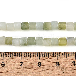 天然岫岩のヒスイのビーズ連売り  コラム  4~4.5x4.5~5mm  穴：1mm  約88~91個/連  15.16~15.35''（38.5~39センチメートル）&nbsp;G-T141-86B-01