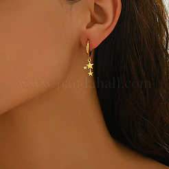Stainless Steel Star Hoop Earrings&nbsp;RH0500