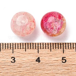 混合スタイルのガラスビーズ  ラウンド  ミックスカラー  8~10mm&nbsp;X1-GLAA-XCP0012-02N
