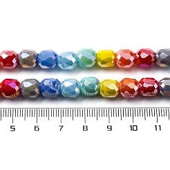 Electroplate Opaque Glass Beads Strands&nbsp;X-GLAA-Q009-05C