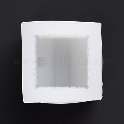 クリスマスのテーマDIYハウスキャンドルシリコーン型  香りのよいキャンドル作りに  ホワイト  75x59x58mm  内径：39x40mm&nbsp;DIY-G049-04