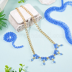 4 Strands 4 Styles Transparent Glass Beads Strands&nbsp;EGLA-TADJ0001-01