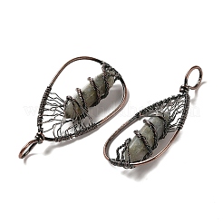 Natural Labradorite Double Terminal Pointed Faceted Bullet Big Pendants&nbsp;G-Q015-01E
