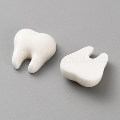 オペーク樹脂カボション  歯  ホワイト  17x16x6mm&nbsp;CRES-WH20002-008