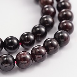天然ガーネットラウンドビーズ連売り  3~4mm  穴：1mm  約98個/連  15.35インチ&nbsp;G-L362-18