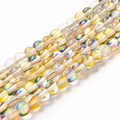 Synthetic Moonstone Beads Strands&nbsp;G-E573-02A-19