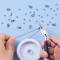 DIY 3m Brass Cable Chain Jewelry Making Kit&nbsp;DIY-YW0005-75B