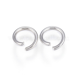 変色しにくい304ステンレススチール製オープン丸カン  ラウンド  ステンレス鋼色  8x1.2mm  17ゲージ  内径：5.5mm&nbsp;A-STAS-F110-03P