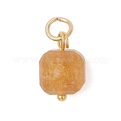 Dyed Natural White Jade Imitation Tourmaline Faceted Cube Charms&nbsp;PALLOY-JF05108