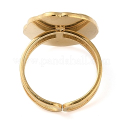 304 Stainless Steel Open Cuff Ring Components&nbsp;STAS-Q308-05G