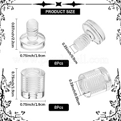 8 Sets Transparent Acrylic Standoff Pins&nbsp;FIND-CP0002-71