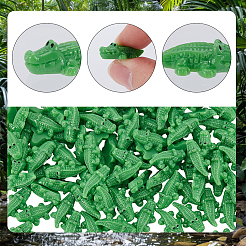 100Pcs Opaque Resin Crocodile Display Decorations&nbsp;RESI-SP0001-67B