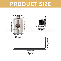 合金と真鍮のピンキーパーロック留め具  ラペルピンバック交換  レンチで  プラチナ  9x6mm&nbsp;TOOL-WH0059-082A-P