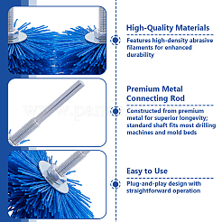 14Pcs 7 Styles Nylon Thread with Iron Wire Brush Wheel Polishing Tolls for Furniture&nbsp;TOOL-WA0001-06