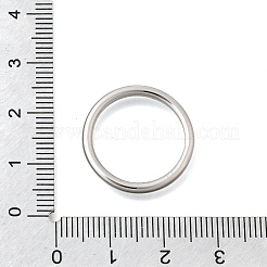 真鍮製フレームコネクター  丸いリング  プラチナ  21x2mm  内径：17mm&nbsp;KK-N289-13P