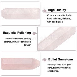 12Pcs Faceted Natural Rose Quartz Double Terminated Points&nbsp;G-OC0003-65