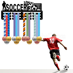 Sports Theme Iron Medal Hanger Holder Display Wall Rack&nbsp;ODIS-WH0055-286