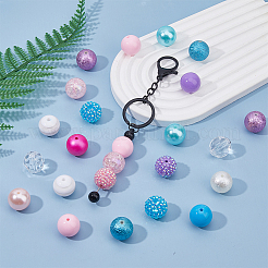 60Pcs Acrylic Beads&nbsp;OACR-WH0001-08C
