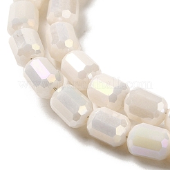 電気メッキガラスビーズセット  多面カット  ABカラー  コラム  古いレース  4x5~6mm  穴：1mm  約80個/連  40~48cm&nbsp;EGLA-D031-01J