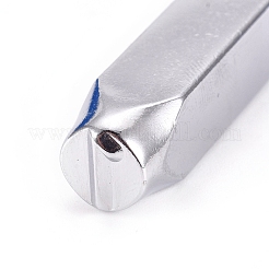 鉄印鑑セット  金属の刻印用  木材  プラスチック  革  もっと  0~9番を含む  プラチナ  64x10x10mm  9個/箱&nbsp;AJEW-WH0001-39A