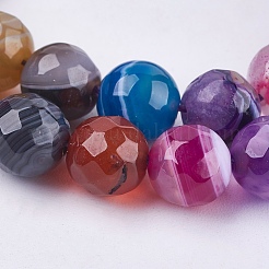 Natural Agate Beads Strands&nbsp;G-H1593-8mm-6
