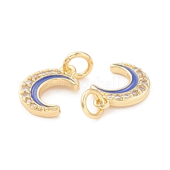Eco-Friendly Brass Micro Pave Cubic Zirconia Charms&nbsp;KK-I698-32G