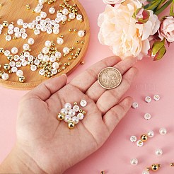 DIYジュエリー作成キット  アクリル＆模造真珠アクリルビーズを含む  弾性水晶の線  ミックスカラー  4mm  穴：1mm  700個/セット&nbsp;DIY-SZ0002-97