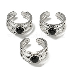 Natural Gemstone Adjustable Rings&nbsp;RJEW-K269-10P