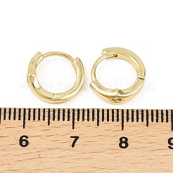 スターブラスマイクロパヴェクリアキュービックジルコニアフープピアス  18KGP本金メッキ  11x12x4.5mm&nbsp;EJEW-D348-21G