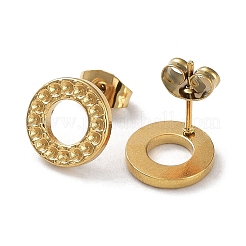 Ion Plating(IP) 304 Stainless Steel Stud Earring Findings&nbsp;STAS-M323-05G
