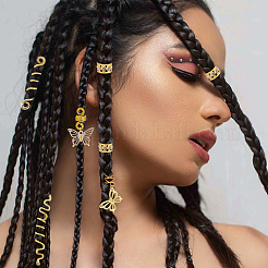 1 Bag Alloy DIY Dreadlock Ring Styling Hair Braiding&nbsp;OHAR-BM0001-08
