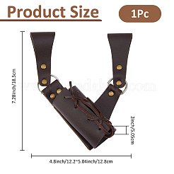 PU Leather Knife Sword Sheaths&nbsp;AJEW-WH0348-625B